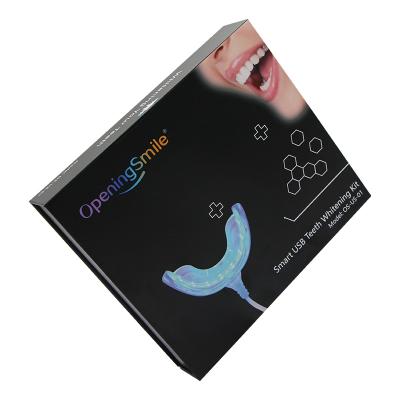 China Teeth whitening gels teeth whitening bleach blue light to connect phone teeth whitening kit 20*17.5*4 for sale