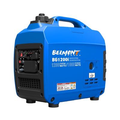 China BG-1200Q Good Quality Low Price 1KW 1.2KW 50hz 60hz Super Silent Home Use Mini Portable Gasoline Generators BG-1200 for sale