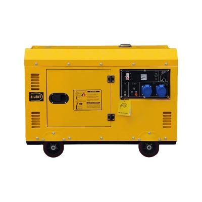 China Good quality low price 50hz 60hz 7.5kw 8kw OEM silent 1&3 phase golden color BD-11000Q supplier diesel generator BD-11000SE for sale