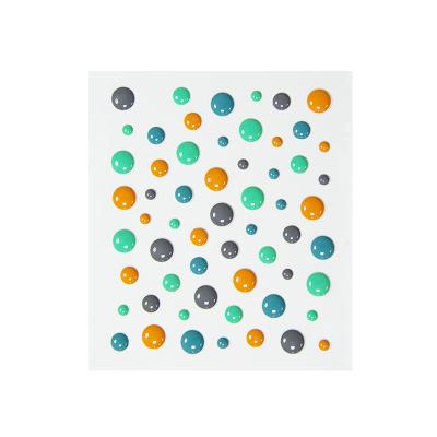 China Matte Enamel Dot Self Adhesive Sparkle Glitter Enamel Dots Epoxy Resin Sticker for DIY Scrapbooking Crafts for sale