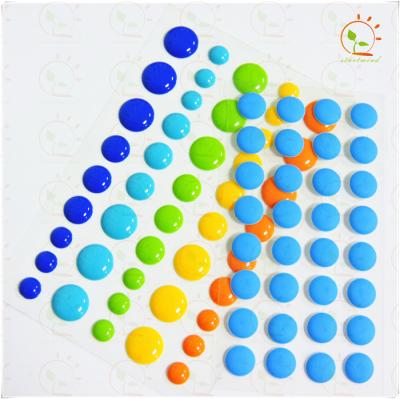 China Matte Enamel Dot Matte Stickers for Scrapbook for sale