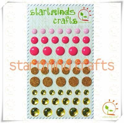 China Decorative Sticker Enamel Dot Sticker Cork Sticker Gold Foil Sticker for sale