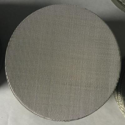 China 304 316 Stainless Steel Woven Wire Mesh Multi Layer Extruder Screen Filter Discs for Filtration for sale