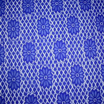 China Organic Lace Mesh Fabric Embroidery Woman Dress by Mesh Fabrics Stretch Blue Mesh for sale