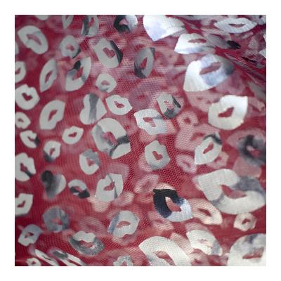 China Factory Organic Stain Lace Mesh Printed Lace Fabric Material Comfortable Clothing Fabric for sale