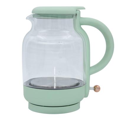 China 360 Degree Rotation Base High Borosilicate Glass Electric Kettle Hot Selling Glass Electric Tea Kettle for sale