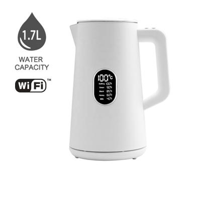 China 360 Degree Rotation Base New In White Smart Electric Kettle Fastest Electric Kettle Wifi Electric Kettle for sale