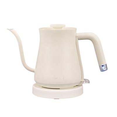 China Mini Electric Portable Tea Kettle Gooseneck Kettle Base 360 ​​Degree Rotation Coffee Kettle Stainless Steel Small Capacity Electric for sale