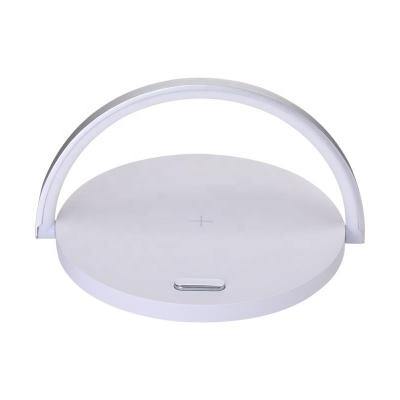 China 2022 New Design Cell Phone 2022 New Design Night Dimming Stepless Touch Control Led Lamp 3 Functional In 1 Wireless Charger With Cell Phone Stand Holder for sale