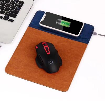 China Mobile Phone Charger Mouse Mat Qi Devices Wireless Charging Charging Mouse Pad For Iphone for sale