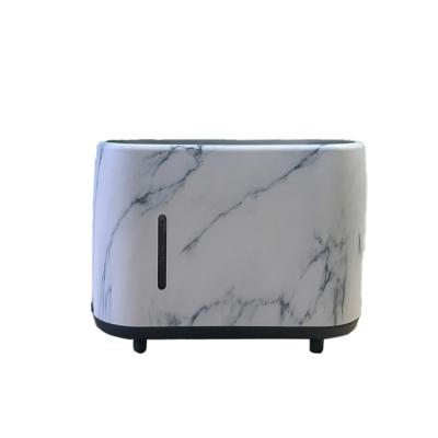 China Feel Comfortable Marble Ultrasonic Aroma Diffusers 200ml Large Capacity Flame Aroma Diffuser Humidifier Running 1/3/6h Timed Power Off for sale