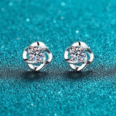 China Other PUSHI new years moissanite wedding earrings for brides vvs moissanite earring for women moissanite diamond earrings for sale