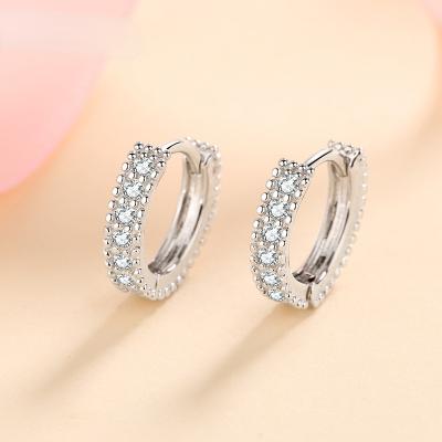 China Luxury Vintage PUSHI New Design Luxury Women's Jewelry Gift MoIssanite Earrings 925 Sterling Silver Beautiful Engagement Earrings for sale