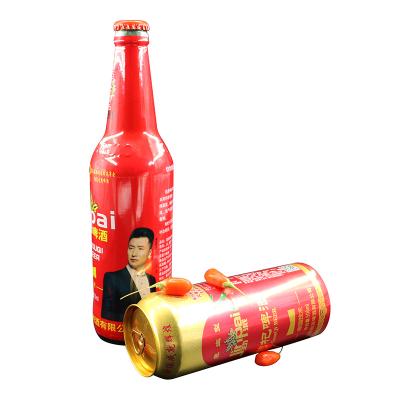 China Brew Water Miscellaneous Barley Malt Wheat Sprouts Yeast Hops Oyster Peptide Promotional Goods Using Cans 500ml Beer Bottles for sale