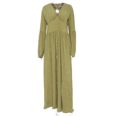 China Casual and generous dress soft temperament breathable long-sleeved spring and autumn dress for sale