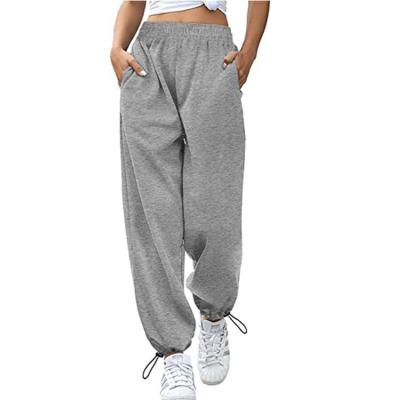 China Autumn Women Sustainable Spring And Drawstring Wide-Leg Pants And Casual Drawstring Pants Trousers for sale