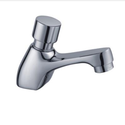 China Brass Metered Faucets Factory Supply Push Button Water Save Tap Time Delay Public Bathroom Faucet for sale