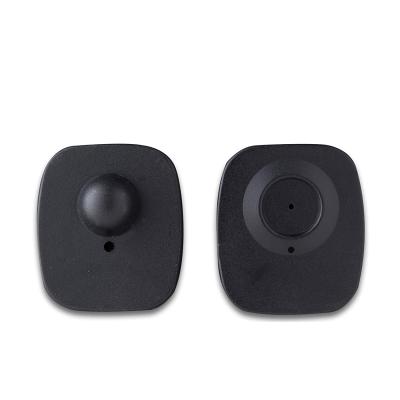 China Mini Hard Black Square Security Alarm RF EAS Black Hard Tag Anti Shoplifting For Clothing Stores for sale