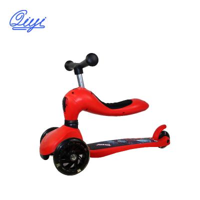 China QIYI Child Kid Led Lightweight 3 Wheel Kids Mini Scooter 3 In 1 With Seat Kick+scooters%2cfoot+scooters for sale