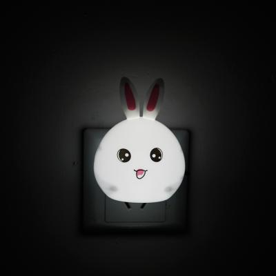 China Modern High Quality Price Kids Room Cute Plug-in Plastic Rabbit Night Light For Indoor for sale