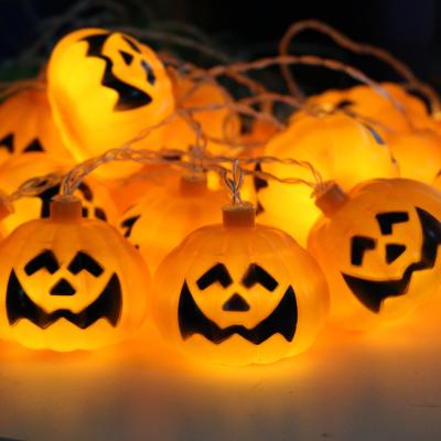 China Decoration Halloween Christmas Decoration Lights Battery Operated Led Fairy Lights Pumpkin String Lights for sale