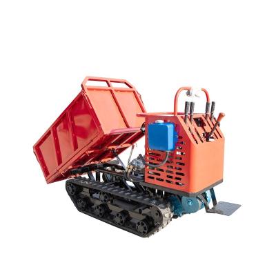 China New Arrivals Hydraulic Dump 1.5 Ton Crawler Carrier Hauler All Terrain Mini Crawler Dumper For Cheap for sale