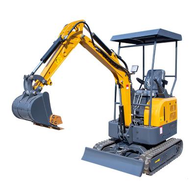 China Farms Track Cheap Mini Crawler Digger Excavator 1.7ton 1.5t With Inch Earthmoving Machinery for sale