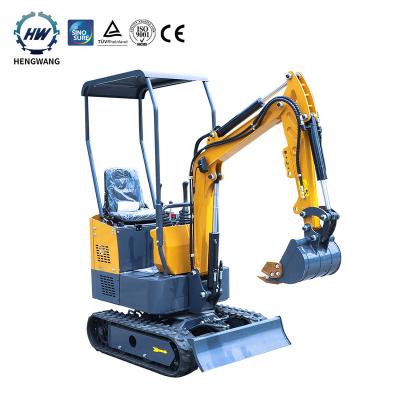 China Construction Material Shops 1 Ton Mini Crawler Excavator Small Log Digger Grapple Mini Excavator Excavator USA for sale