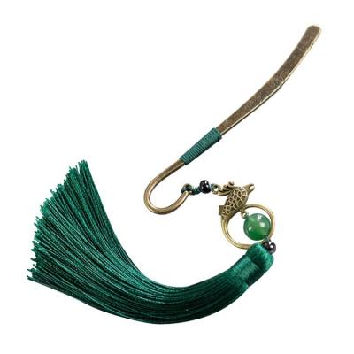 China China Chinese style tassel gift small student feather landmark metal antique style cute handmade classic retro stationery for sale