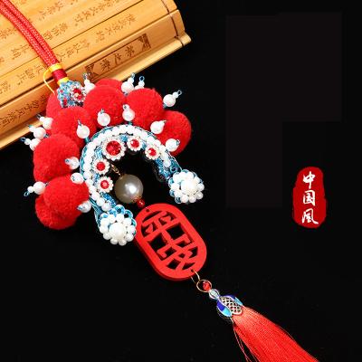 China All Car Pendant Charm Chinese Style Peking Opera Peking Opera Peace Charm People Characters DIY Car Pendant for sale