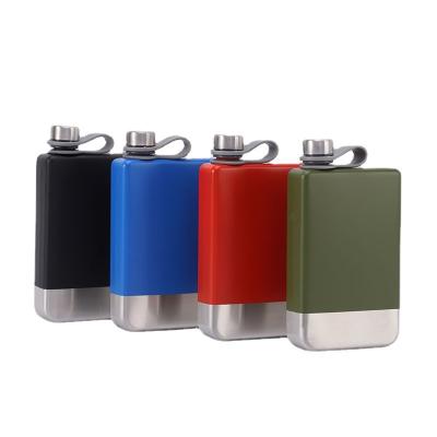 China New minimalist style 304 stainless steel spray painted outdoor portable wine jug for sale