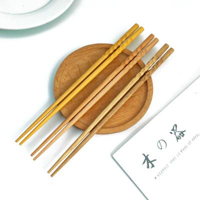 China Viable Wood Tableware Hotel Creative Sharp Sushi Craft Japanese And Wind Lacquer Solid Wood Chopsticks for sale