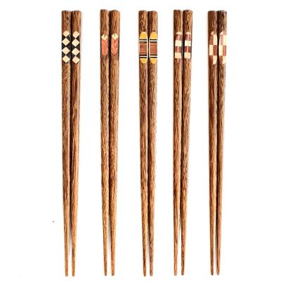 China Vintage Viable Japanese Wooden Light Luxury Household Chopsticks Kitchen Tableware Household Wooden Chopsticks for sale