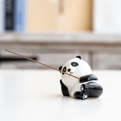 China Chinese Censer Panda Incense Ceramic Making Stick Cute Ornament Decoration Censers Wholesale for sale