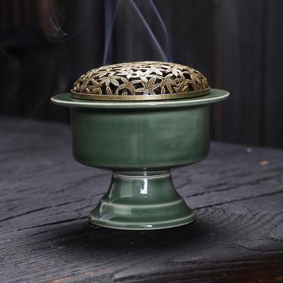 China New Incense Burner Insert Censer Vintage Censer Essential Oil Turkish Chinese Tiny Glass Censer Custom Gifts for sale