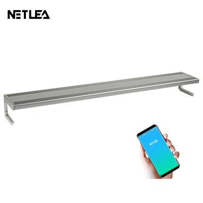 China Netlea Aluminum Smart Freshwater Full Spectrum Led Aquarium Lights With Wifi Control Led Aquarium Light for sale