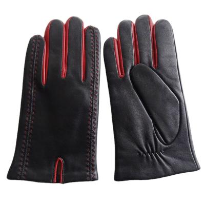 China New Hot Sale Customized Wool Windproof Lined Men Sheepskin Gloves for sale