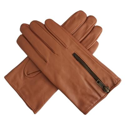 China Wholesale fashion soft sheepskin shearling gloves winter woman kids lamb fur leather gloves for sale