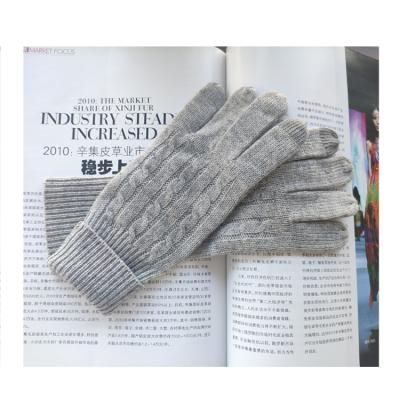 China 2021 New Touch Screen Finger Gloves Comfortable 100% Cashmere For Winter for sale