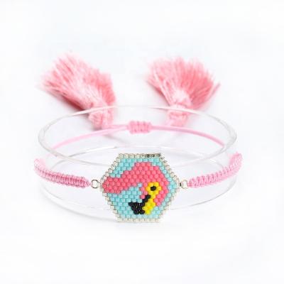 China Bohemian moyamiya flamingo jewelry bracelet beaded para nina xuping jewelry pulsera child jewelry bangle friendship bracelets for sale