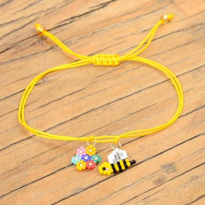 China BOHEMIA miyuki moyamiya bracelet wholesale beaded bee jewelry fashion pulsera animal jewelry for kids bracelet women jewelry for sale