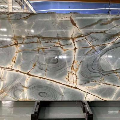 China Goldtop Modern Stone Rome Slab Natural Blue Luxury Marble Stone For Hotel Living Room Home Decoration for sale