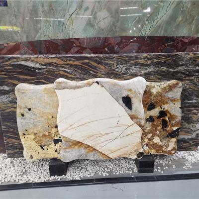 China Contemporary Gray Jade Natural Marble Decoration Stone With Red Vein, Marble Stone Price for sale