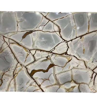 China Modern Exotic Blue Roma Quartzite Quartzite Slabs With Brown Vein For Kitchen Countertops for sale