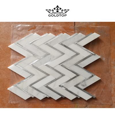 China Parquet LCL DDP Series Metal Mosaic Slab, Mosaic Slab Metal, Metal Mosaic Slab for sale