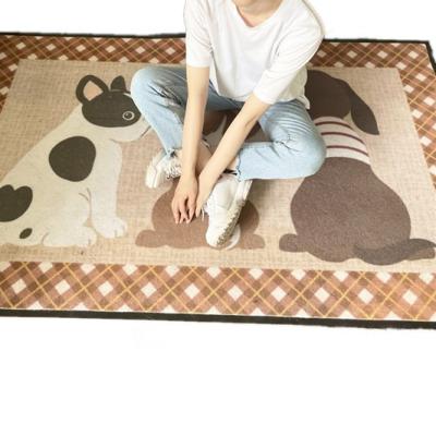 China DONGWO Washable Polyester Area Mat Printed Carpet Colorful Area 100% Customized Outdoor Blankets for sale