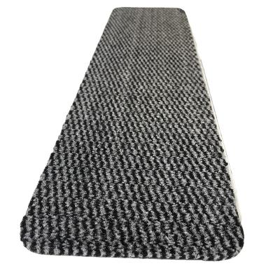 China Stain Resistant 100% PP Good Quality Indoor Stair Mats Self-adhesive Material Non-Slip Rubber Tread Mats for sale