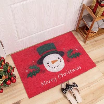 China DONGWO Mat Runner Comfort Mat Merry Christmas Santa Snowman Kitchen Rugs Christmas Snowflake Tree Non-Slip Bath Blanket Indoor Outdoor Indoor for sale