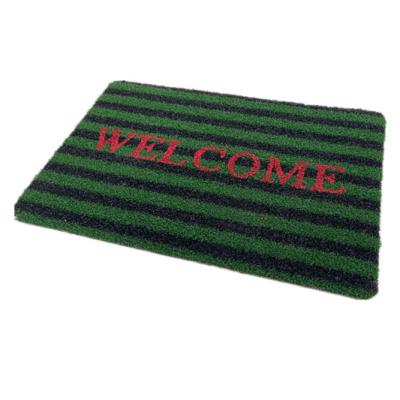 China DONGWO Reversible Front Door Mat Outdoor, Waterproof Trapper Shoe Scraper, Low-profile Entrance Floor Mat Dirt Design for sale