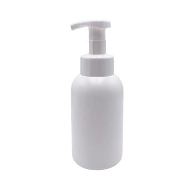 China Cosmetic HDPE Plastic Foaming Hand Sanitizer Soap Bottle 400ml Pump Soap Dispenser Foam Bottle for sale